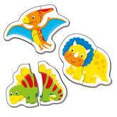Puzzle bebelusi Galt, Dinosauri, 12 piese, 1005455